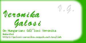 veronika galosi business card